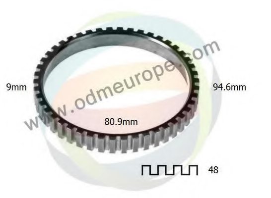 ODM-MULTIPARTS 26-000001 Sensor Ring, ABS